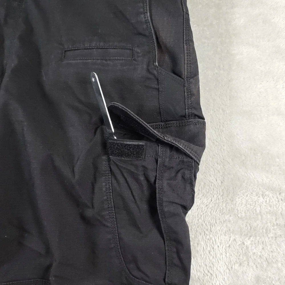 5.11 Tactical Cargo Pants Mens 34x29 Black Cotton Canvas Heavy Duty Utility